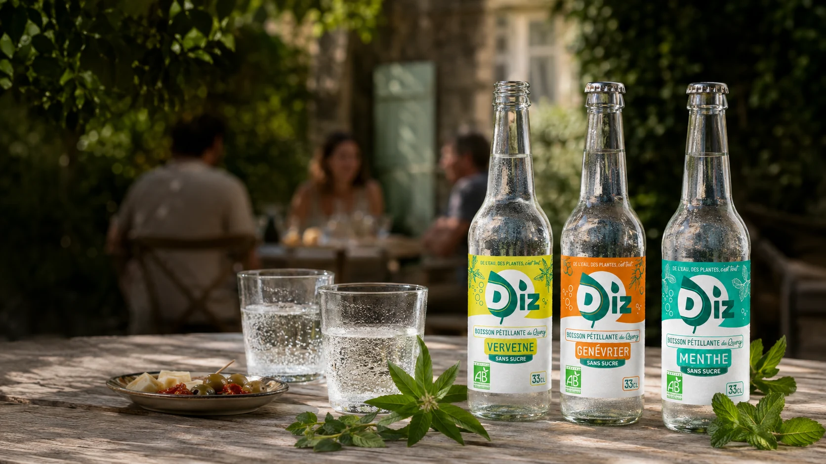DIZ Verveine, Genévrier et Menthe autour d’un apéritif