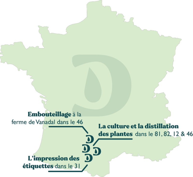 Géolocalisation de la production